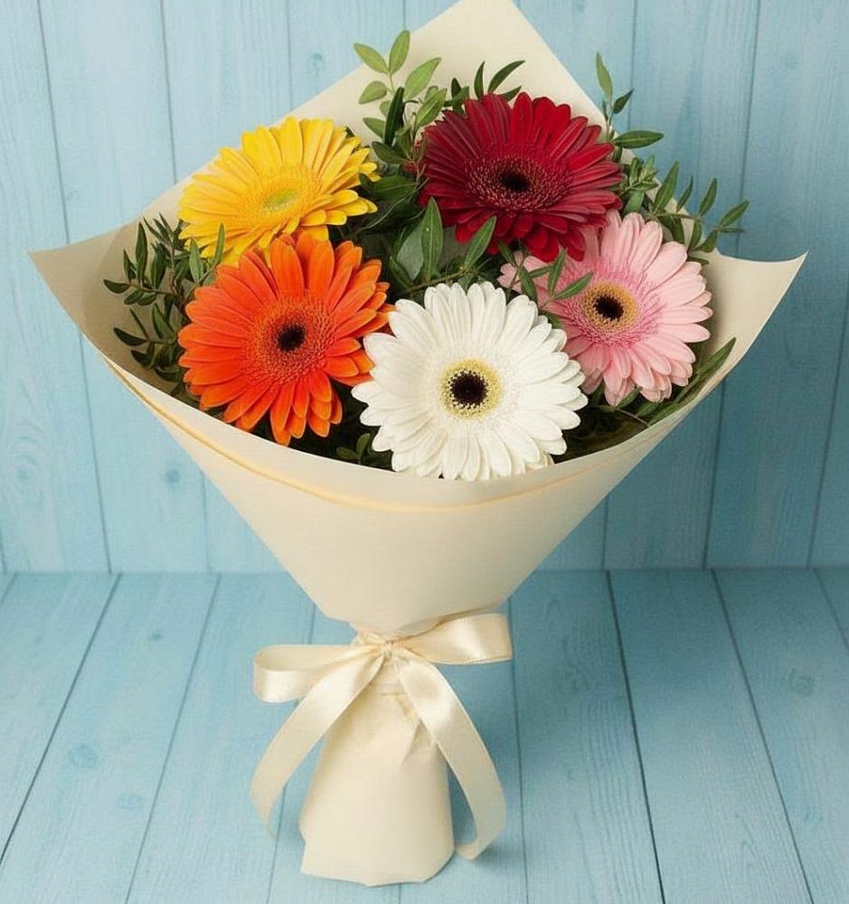 Букет цветов из: Герберы в Квиток