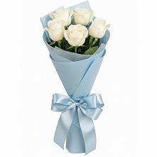 Букет 5 Белых роз Проуд в Квиток