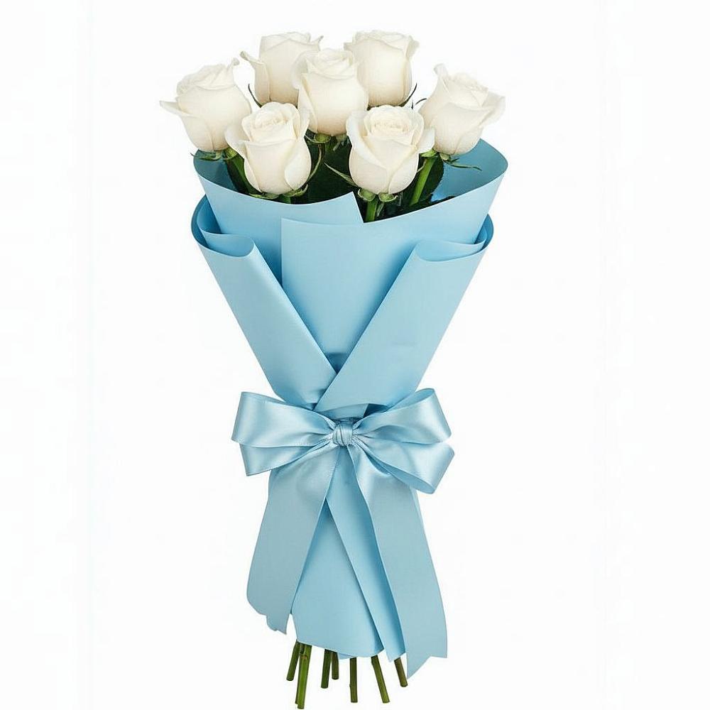 Букет 7 белых роз Проуд в Квиток