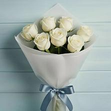 Букет 7 Белых роз Эдлесс Лав в Квиток