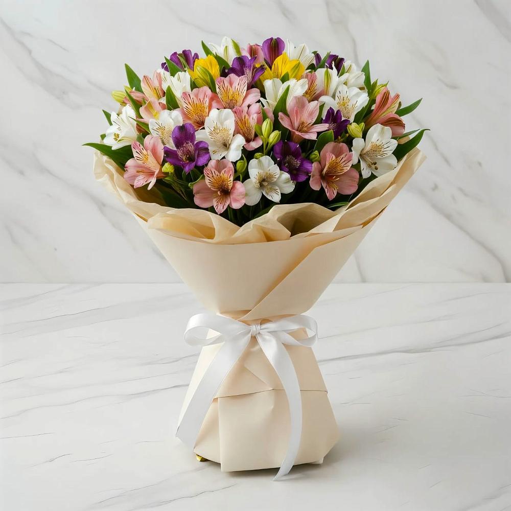 Букет цветов из: Альстромерии в Квиток