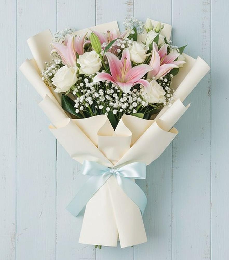 Букет цветов из: Лилии в Квиток