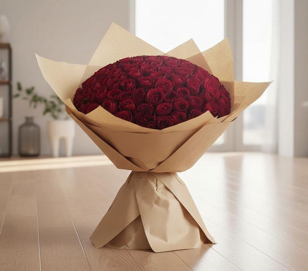 Букет 101 Красная роза в Квиток